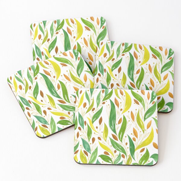 Item preview, Emerald and Gold Botanical Night Garden designed and sold by ArithraStudio.