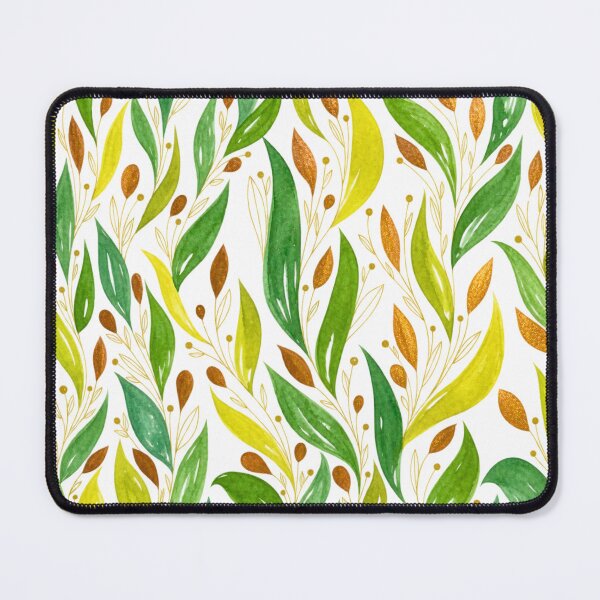 Item preview, Emerald and Gold Botanical Night Garden designed and sold by ArithraStudio.