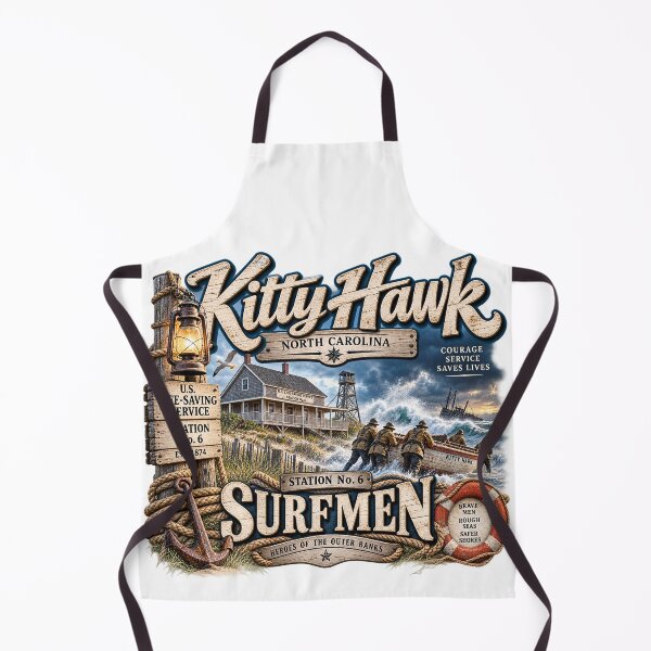 Item preview, Kitty Hawk Station No. 6 Surfmen designed and sold by The Coastal Route.