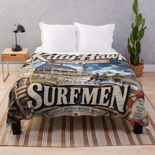 Item preview, Kitty Hawk Station No. 6 Surfmen designed and sold by The Coastal Route.
