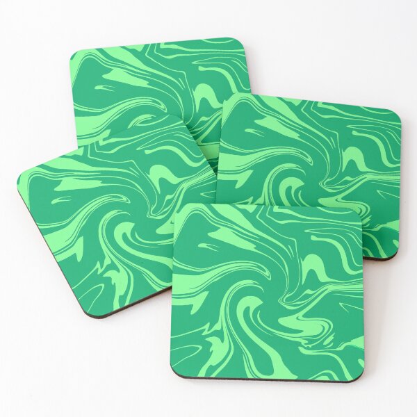 Item preview, Mint Green Fluid Swirl Abstract Art designed and sold by CaramelCo.