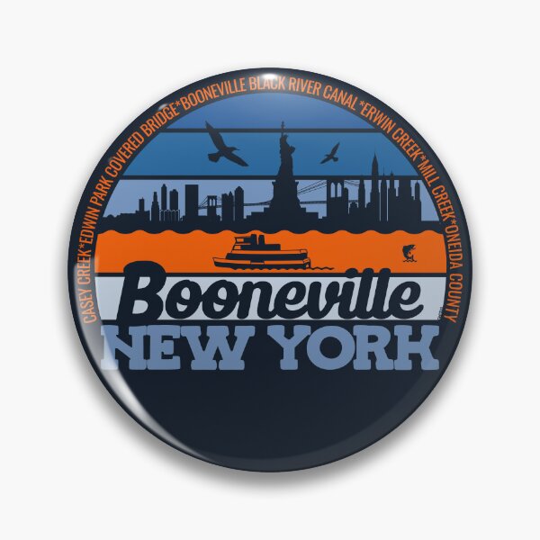 Item preview, Booneville New York Sunset Retro Vintage Local Pride Logo designed and sold by CRHPOD20.