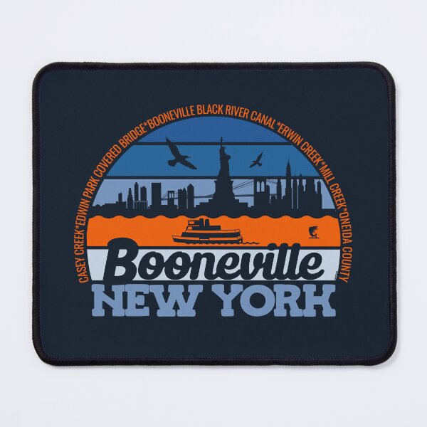 Item preview, Booneville New York Sunset Retro Vintage Local Pride Logo designed and sold by CRHPOD20.
