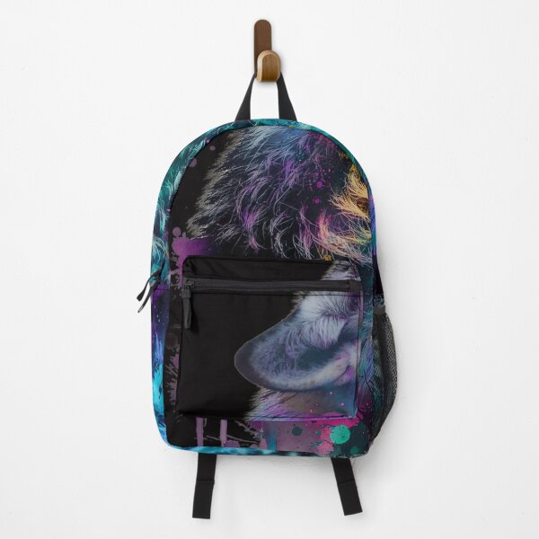 Item preview, Colorful Howling Wolf - Watercolor Wildlife Art designed and sold by DukeNiko.