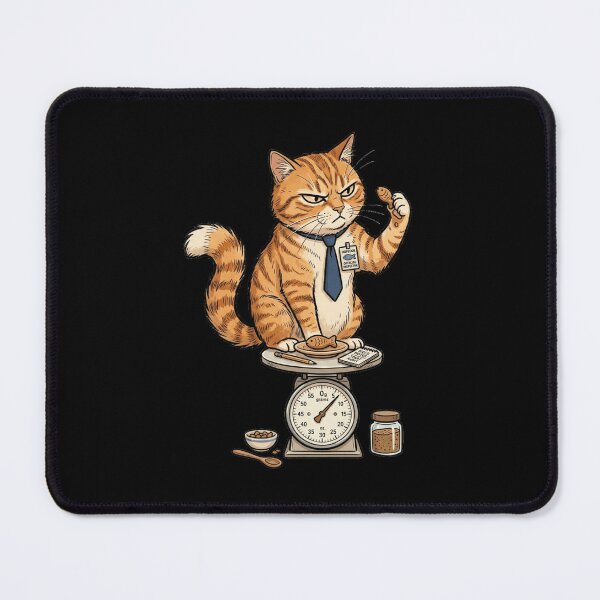 Item preview, Funny Official Treat Inspector Orange Cat Food Audit Graphic designed and sold by mood-draftsman.