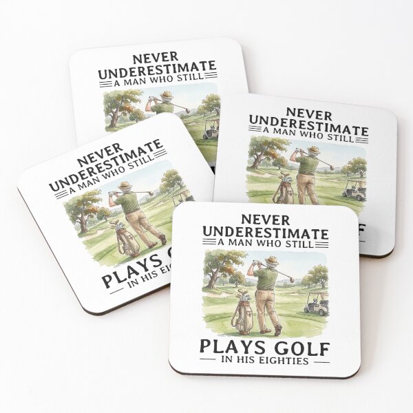 Item preview, Never Underestimate A man Who Still Plays Golf In His Eighties designed and sold by LounisArt.