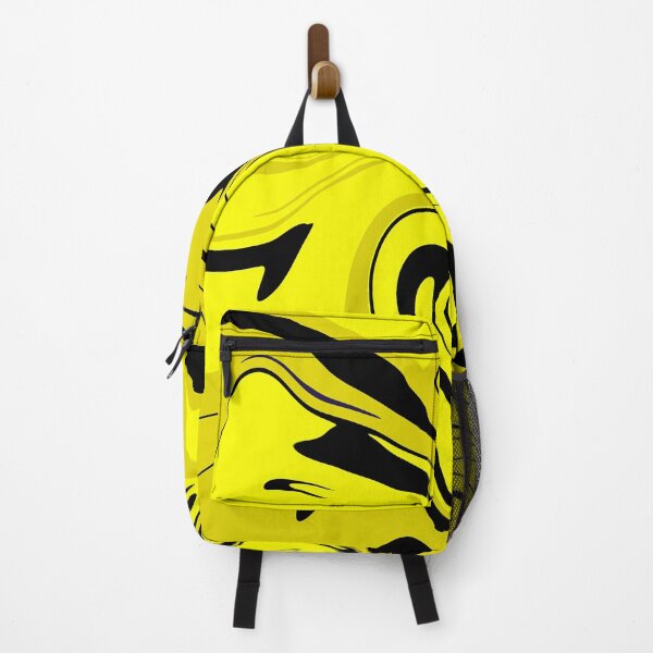Aperçu de l'œuvre Neon Yellow and Black Liquid Marble Abstract créée et vendue par CaramelCo.