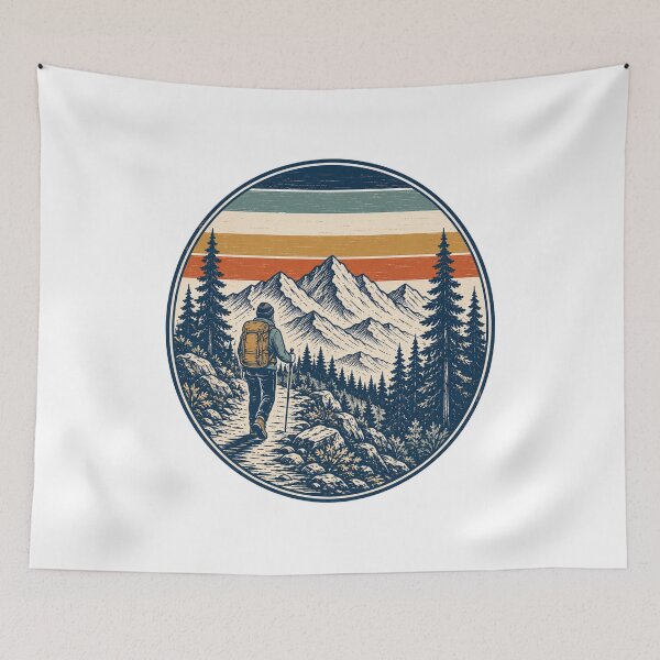 Item preview, Vintage Hiker designed and sold by CampAndCoast.