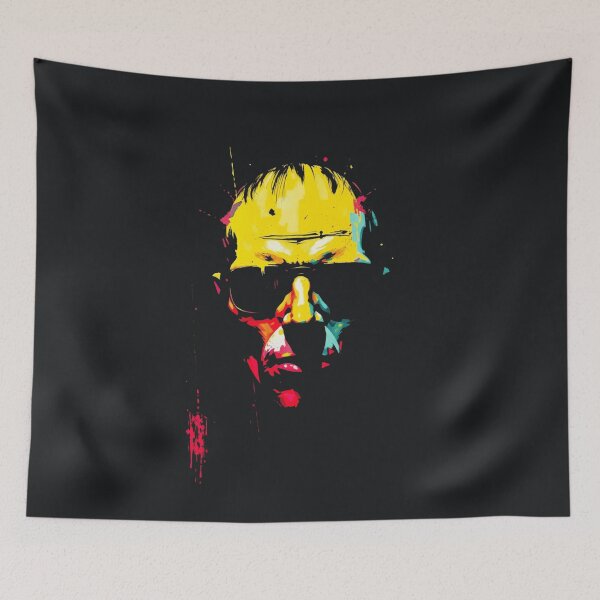 Item preview, Neon Pop Art Man Face Portrait Paint Splatter Graphic designed and sold by ERODED SELF.