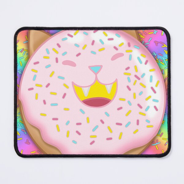 Item preview, Cat Donut with Sprinkles and rainbow background  designed and sold by NicWillArt Shop.