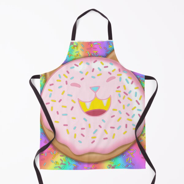 Item preview, Cat Donut with Sprinkles and rainbow background designed and sold by NicWillArt Shop.