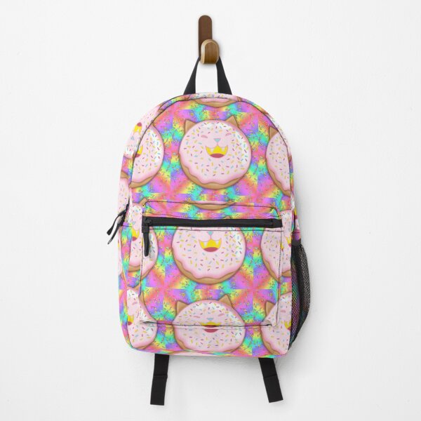 Item preview, Cat Donut with Sprinkles and rainbow background designed and sold by NicWillArt Shop.
