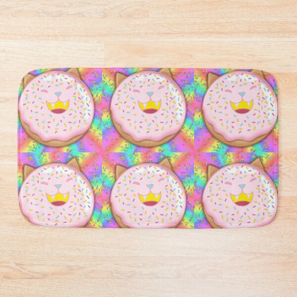 Item preview, Cat Donut with Sprinkles and rainbow background  designed and sold by NicWillArt Shop.