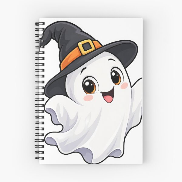 Item preview, Cute Witch Ghost – Kawaii Halloween Spooky Ghost designed and sold by VOLLOS.