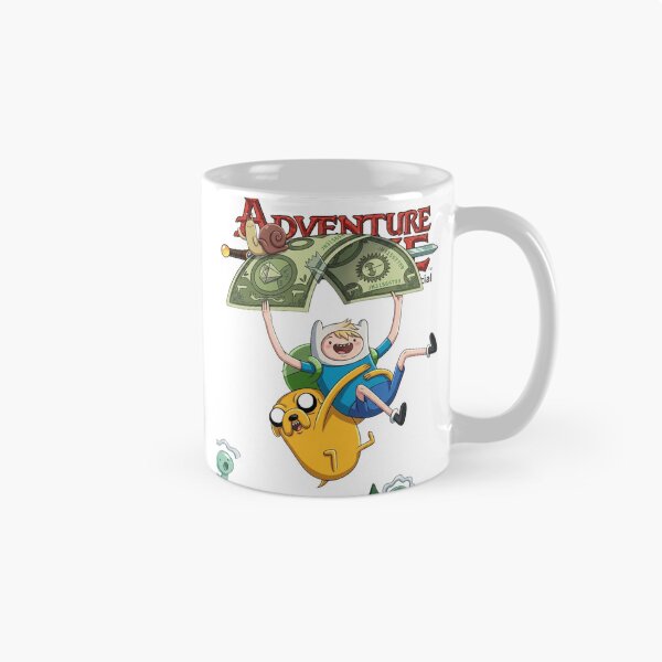 Item preview, Adventure Time Finn Jake Dollar Bill Flying Art designed and sold by FreakToons.