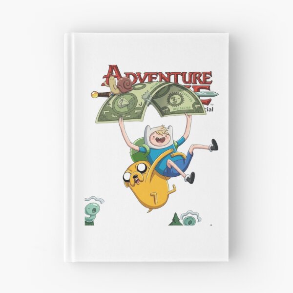 Item preview, Adventure Time Finn Jake Dollar Bill Flying Art designed and sold by FreakToons.