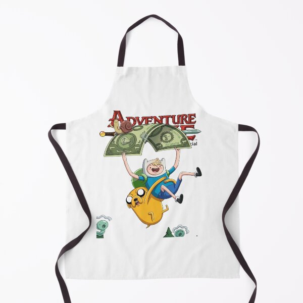 Item preview, Adventure Time Finn Jake Dollar Bill Flying Art designed and sold by FreakToons.