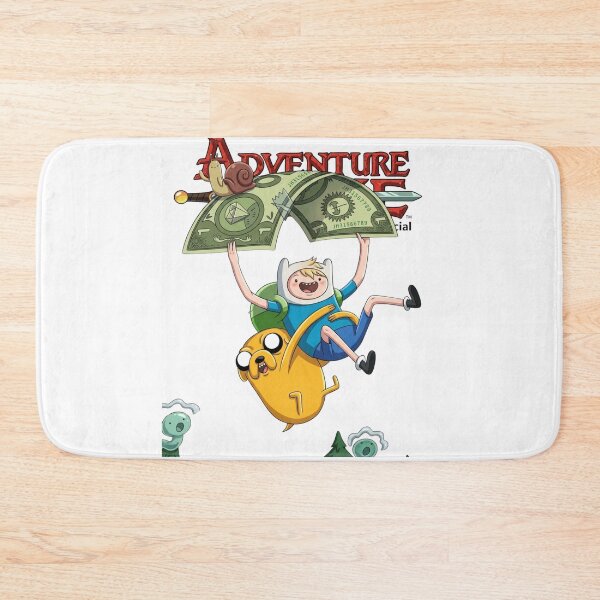 Item preview, Adventure Time Finn Jake Dollar Bill Flying Art designed and sold by FreakToons.