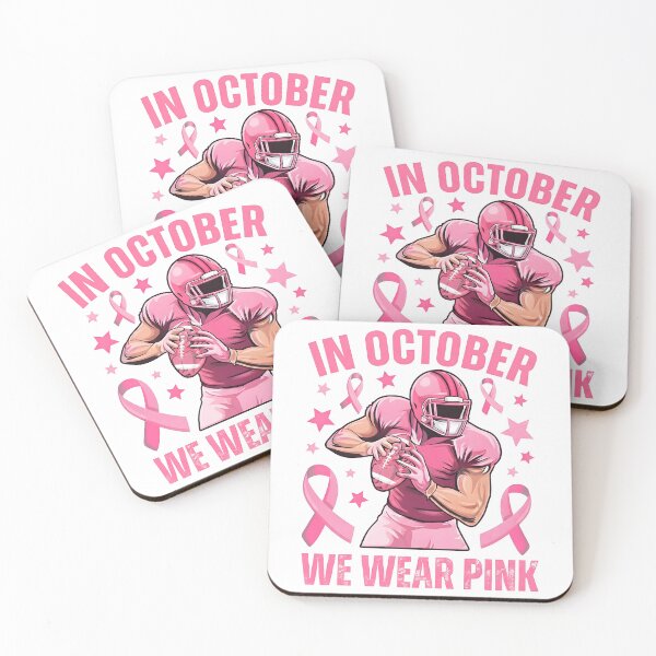 Item preview, In October We Wear Pink Football Breast Cancer Awareness designed and sold by iconiicc.