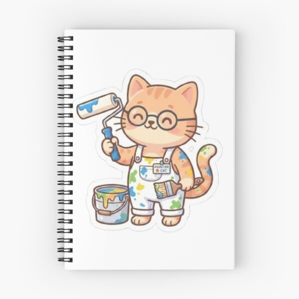 Item preview, Painter Cat With Paint Roller - Cute House Painter Cat designed and sold by PrintforDesign.