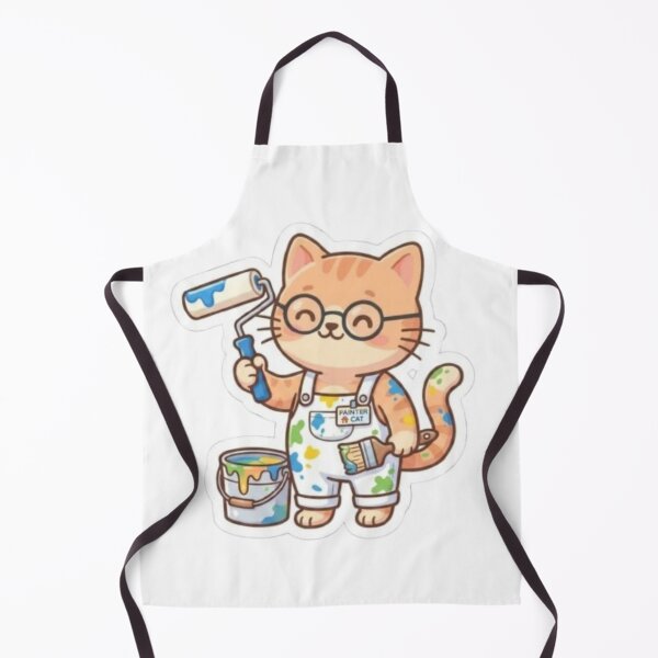Item preview, Painter Cat With Paint Roller - Cute House Painter Cat designed and sold by PrintforDesign.