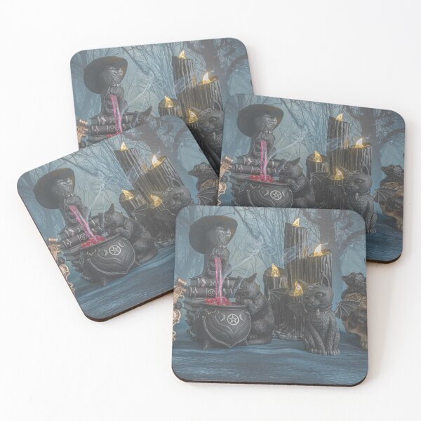Item preview, Spooky Cats Playing in Misty Cemetery designed and sold by Steve Purnell Photography.