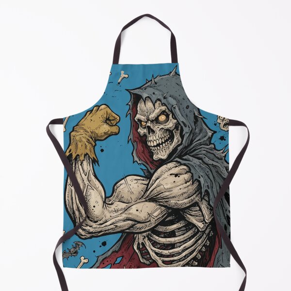 Item preview, Swole Grim Reaper Buff Skeleton Flexing Funny Gym Humor Art designed and sold by Cipher & Soul.