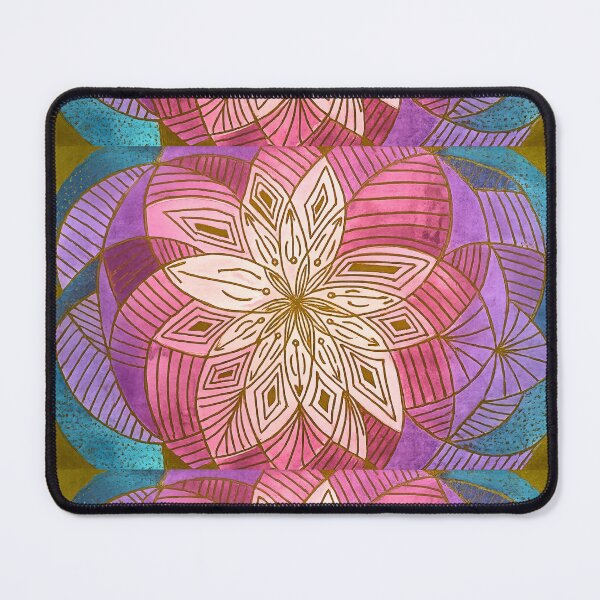 Item preview, Pink Purple and Gold Floral Mandala designed and sold by ArithraStudio.