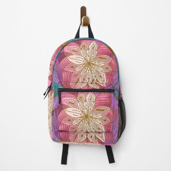 Item preview, Pink Purple and Gold Floral Mandala designed and sold by ArithraStudio.