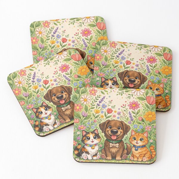 Item preview, Happy Pets in a Flower Garden designed and sold by Pure Craft.