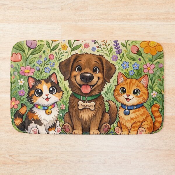 Item preview, Happy Pets in a Flower Garden designed and sold by Pure Craft.