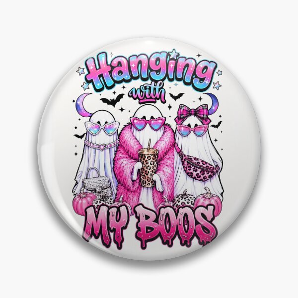 Item preview, Hanging With My Boos Cute Pink Ghost Halloween designed and sold by iconiicc.