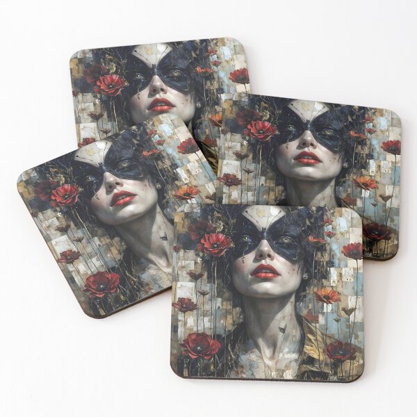 Item preview, Romantic Butterfly Mask Portrait designed and sold by UrbanTempleArt.