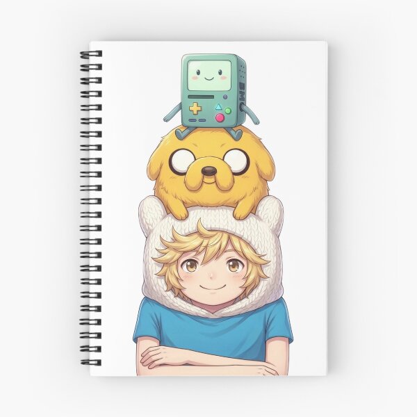 Item preview, Adventure Time Anime Finn Jake BMO Stack Art designed and sold by FreakToons.