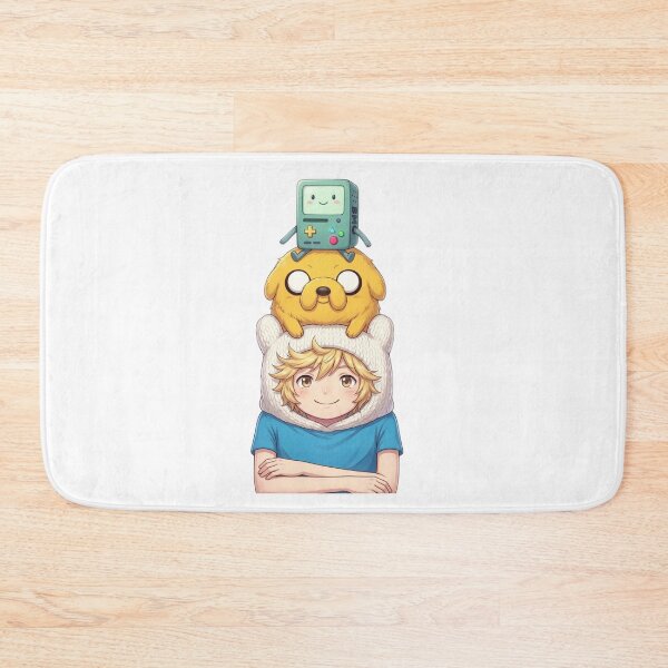 Item preview, Adventure Time Anime Finn Jake BMO Stack Art designed and sold by FreakToons.