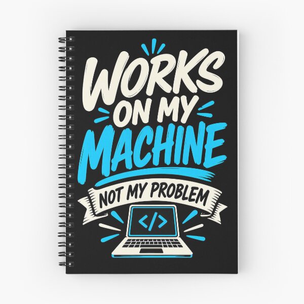 Item preview, Works On My Machine Programmer Typography designed and sold by Fun2Fentastic.