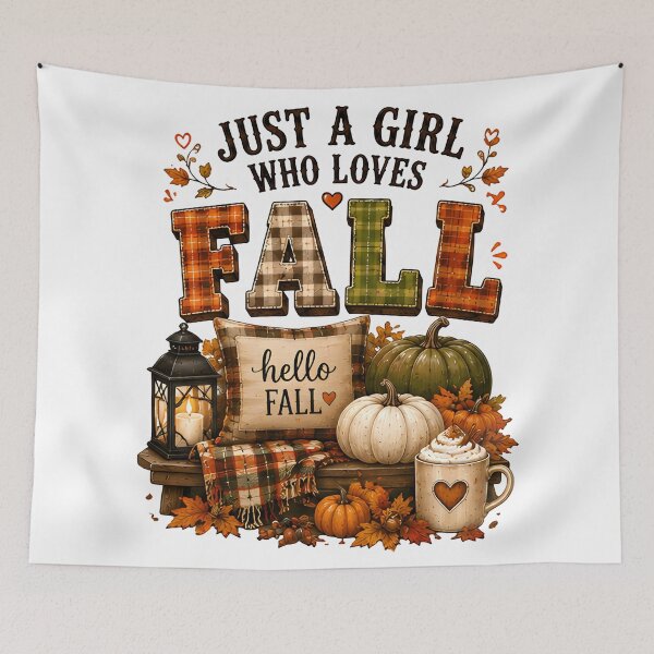 Item preview, Just a girl who loves fall designed and sold by BuxomBabe21.