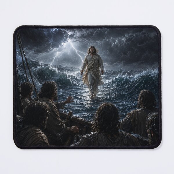 Item preview, Jesus Walks on Water designed and sold by EdenInfiniteArt.