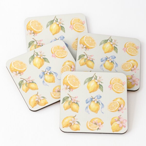 Item preview, Lemon Garden Watercolor Collection – Fresh Citrus Botanical Art designed and sold by Verycutethings.