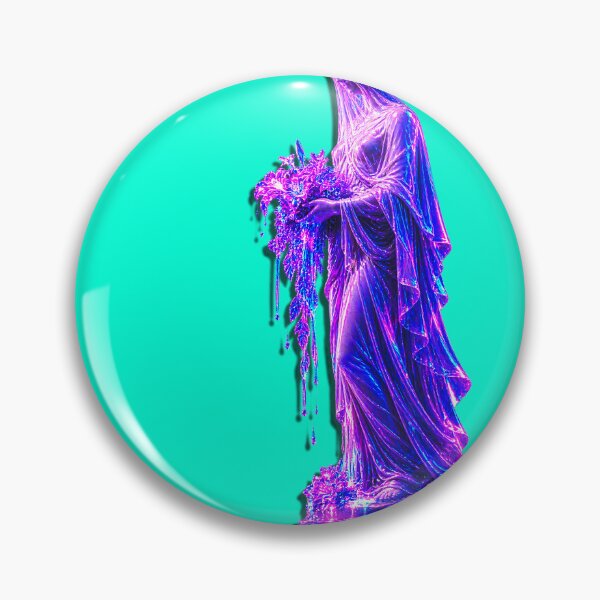 Item preview, Glitch Antiquity Statue - Neon Cyan Dispersion designed and sold by A E S T H E T A T A G.