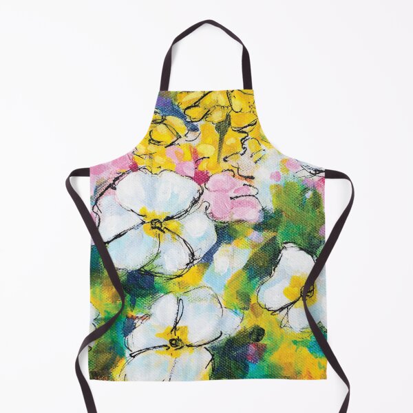 Item preview, Pretty Impatiens Flowers in White, Yellow, and Pink designed and sold by Judi Parkinson.