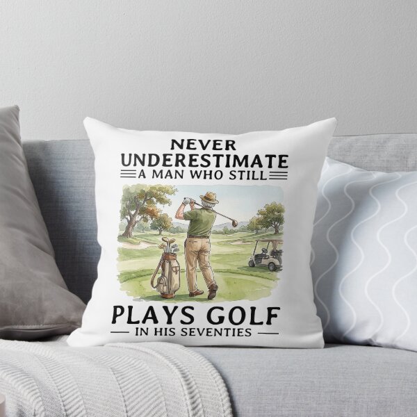 Item preview, Never Underestimate A man Who Still Plays Golf In His Seventies designed and sold by LounisArt.