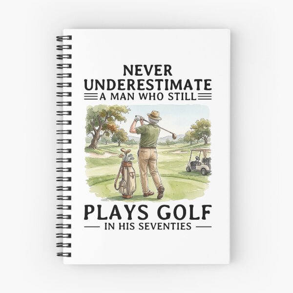 Item preview, Never Underestimate A man Who Still Plays Golf In His Seventies designed and sold by LounisArt.