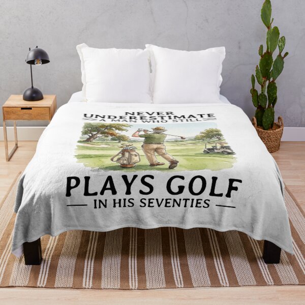 Item preview, Never Underestimate A man Who Still Plays Golf In His Seventies designed and sold by LounisArt.