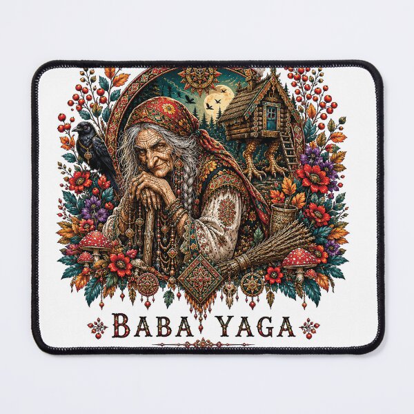 Item preview, Dark Slavic Folklore - Baba Yaga - Forest Design designed and sold by Gold Turtle Lina.