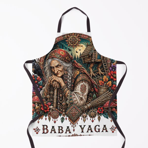 Item preview, Dark Slavic Folklore - Baba Yaga - Forest Design designed and sold by Gold Turtle  Lina.