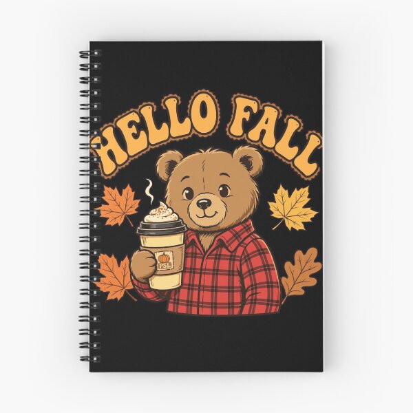 Item preview, Hello Fall Cute Teddy Bear with PSL Coffee – Cozy Autumn Vibe designed and sold by SDKENERGY.