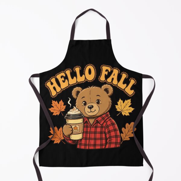 Item preview, Hello Fall Cute Teddy Bear with PSL Coffee – Cozy Autumn Vibe designed and sold by SDKENERGY.