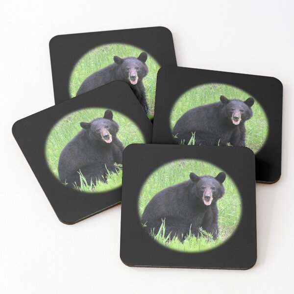 Item preview, American Black Bear In Green Grass Wildlife Nature Photography designed and sold by TripleMoonCrafts.