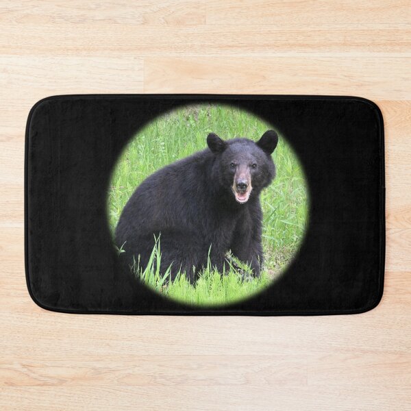 Item preview, American Black Bear In Green Grass Wildlife Nature Photography designed and sold by TripleMoonCrafts.